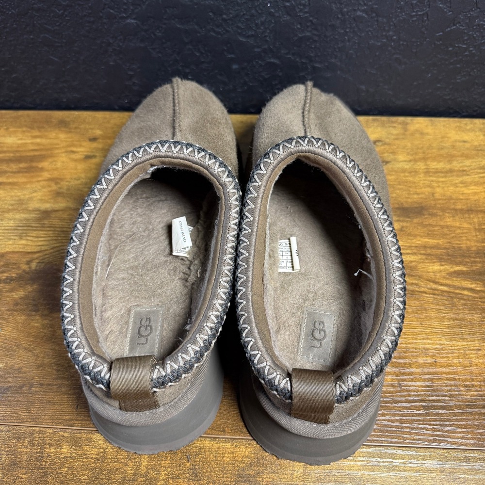 UGG Tasman Tazz 1122553 Caribou Suede Platform Slipper Women 8 - Picture 5 of 7